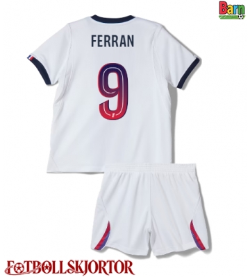 Paris Saint-Germain Ferran Torres #9 Borta Kläder Barn 2026-27 Kortärmad (+ Korta byxor)